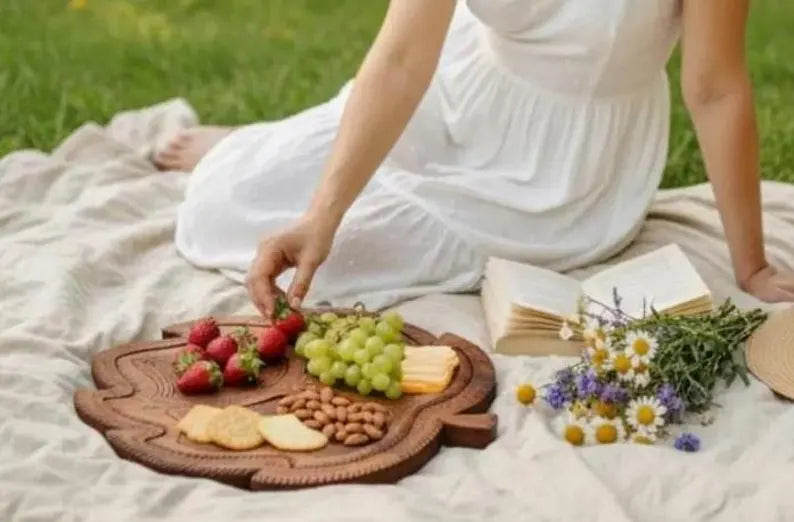 Foldable Wood Fruit Bowl