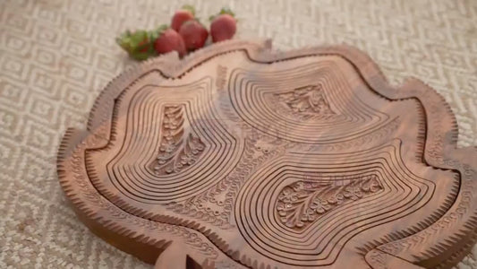 Foldable Wood Fruit Bowl